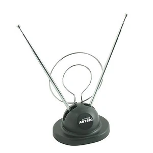 Antsig INDOOR DIGITAL ANTENNA 14x26cm Suits TV/VCR,Solid Base, BLACK *Aust Brand - Picture 1 of 1