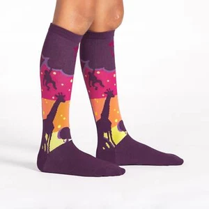 Sock It To Me Kids Knee High Socks - Sunset Safari - Age: 7-10 - Picture 1 of 2