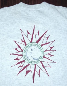 T Shirt Vintage 90s Sorority Gamma Phi Beta CSULB Long Beach Single Stitch XL - Picture 1 of 7