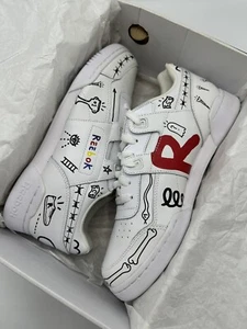 REEBOK TROUBLE ANDREW CLASSIC WORKOUT PLUS 3AM CN5896 WHITE MULTICOLOR 9.5 RARE - Picture 1 of 12