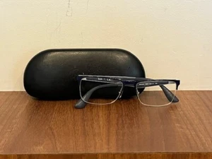 Ray Ban RB6335 2947 Occhiali da Vista, 54-17-145, Mezza Cerchio, Blu - Foto 1 di 12