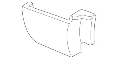 Genuine Ford 2001-2003 Explorer Sport Quarter Panel Molding 1L2Z-9829038-AAA - Image 1 of 3