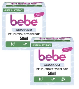 ✅ bebe Hautpflege Gesichtscreme Feuchtigkeitspflege Pfirsich-Extrakt 2x 50ml ✅ - Bild 1 von 1