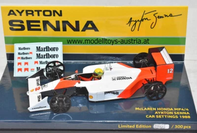 McLaren MP4/4 Honda 1988 Ayrton SENNA Setup WHEELS CONFIGURATION 1:43 Minichamps - Bild 1 von 4