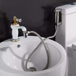 M24 Adapter Sink Valve Diverter Faucet To Hose Adapter Kitchen Bathroom Brass - Picture 1 of 12