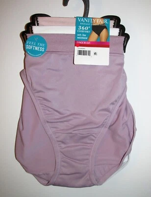 Calzoncillos de corte alto suaves para mujer 3Pk Radiant by Vanity Fair (talla 4xl) NUEVOS CON ETIQUETAS Foto 1 de 4