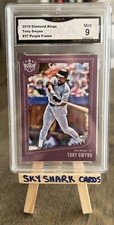 Tony Gwynn 2019 Panini Diamond Kings Baseball #37 PLUM FRAME GMA 9 Mint