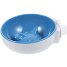 Plastic Dog Food Bowl Lovely Reusable Plastic Attached Cage Pet Storage Bowl