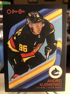2023-24 O-Pee-Chee OPC Andrei Kuzmenko RARE Black Parallel SSP /100 ⭐️ MINT - Picture 1 of 2