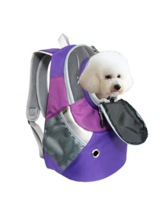 Mochila exterior de malla portadora para perros gatos ventilada tela de malla visible tamaño grande - Imagen 1 de 26