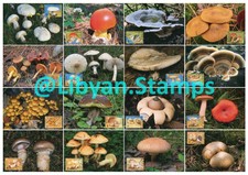 LIBYA 1985 Mushrooms (16 maximum-cards)