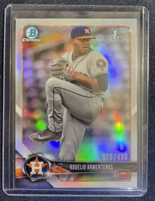 Rogelio Armenteros Refractor Rookie /499 2018 Bowman Chrome 1st Bowman #BCP184 - Image 1 of 2