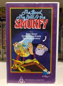 SMURFS - THE GOOD, THE BAD & THE SMURFY - VHS - Picture 1 of 5