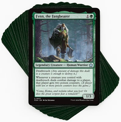***Custom Commander Deck*** Fynn, the Fangbearer - Deathtouch Poison - EDH MTG - Image 1 of 4