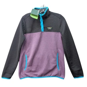 L.L. Bean Damen Airlight Pullover leicht Gr. XS Reg Colorblock Outdoor Neu mit Etikett - Bild 1 von 11