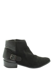 MANGO Botas con cremallera Mujeres Botines Talla EU 38 negro look casual - Imagen 1 de 6