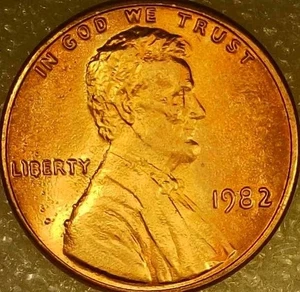 🔥 UNCIRCULATED RED 1982 (LG DATE) LINCOLN MEMORIAL CENT DDO, DDR & RPM VARIETY - Picture 1 of 10