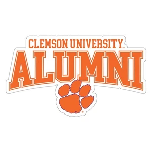 Clemson Tigers Laser Cut Alumni Vinyl Sticker/Magnet - Afbeelding 1 van 1