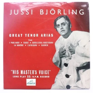 Jussi Bjoerling Great Tenor Arias 10"LP HMV BLP1055 EX/EX 1950 10 inch LP, Great - Imagen 1 de 7