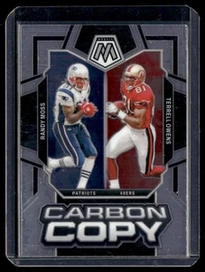 2024 Panini Mosaic Carbon Copy Randy Moss / Terrell Owens New England Patriots / - Picture 1 of 2