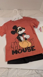 Kleinkind Junge Disney Junior Mickey 2-teiliges kurzes Set Größe 2T - Bild 1 von 8
