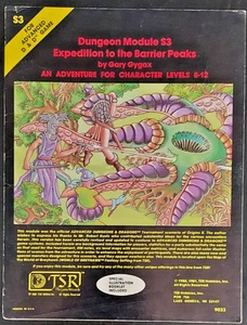 Advanced Dungeons & Dragons AD&D Module S3 Expedition to the Barrier Peaks 9033 - Picture 1 of 9