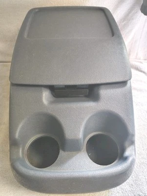 92-93 Ford F150 Front Center Console Armrest Lid  Cup Holder Crystal Blue - Image 1 of 4
