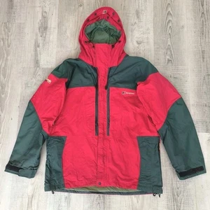 Vintage Berghaus Mera Peak Goretex XCR Jacket Size Medium Red & Green - Picture 1 of 15