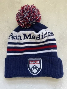 Penn Medicine Strick Winter Beanie Mütze Streifen Neu - Bild 1 von 7