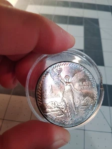 1982 MEXICO LIBERTAD TONED 1 OZ SILVER BEAUTIFUL Unc First Year - Picture 1 of 12