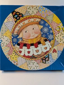 1994 Vtg Mary Engelbreit Patchwork Christmas 500 Piece Jigsaw Puzzle Springbok - Picture 1 of 5