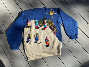 Vintage Skiing People Pullover S/M Damen - Bild 1 von 6