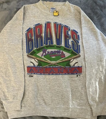 Salem Atlanta Braves Vintage 1991 Crewneck Sweater Size XL MLB Baseball 90s VTG - Image 1 of 3