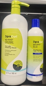 Devacurl No-Poo detergente originale 32 oz + antiottone 12 oz - Foto 1 di 5