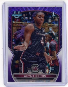 Aliyah Boston 2022-23 Bowman U Chrome 1st Bowman Purple Refractor /399 Fever #5 - Bild 1 von 2