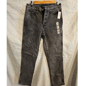 Neu mit Etikett GAP Damenjeans Knopfleiste hoher Bund Vintage schmale graue Waschung normal 6/28 - Bild 1 von 4