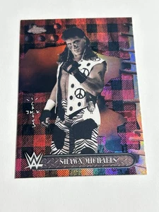 2025 Topps Chrome Cactus Jack WWE Shawn Michaels Red Black Plaid Refractor - Picture 1 of 4