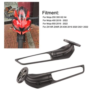 ˘Motorcycle Wing Rearview Mirror Adjustable Side Mirrors Wind Wing For 250 - Picture 1 of 12