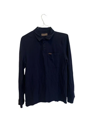 Camisa Polo Figs Para Hombre Grande Azul Marino Manga Larga Exfoliante Hospital Médico Usada en Excelente Condición Foto 1 de 4