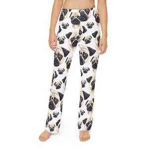 Pug Kids Pajama Pants - Picture 1 of 5