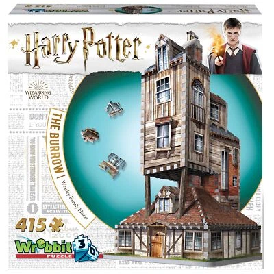 Wrebbit3D The Burrow 3D Jigsaw Puzzle 415 Pieces Harry Potter Collectible Fun - Image 1 of 4