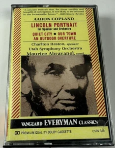 RARE Cassette Lincoln Portrait/Copland & The Utah Symphony Charlton Heston New - Picture 1 of 2