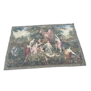 Vintage French Pictorial Jungle Tapestry Home Décor Wall Hanging 197x130 cm - Picture 1 of 14