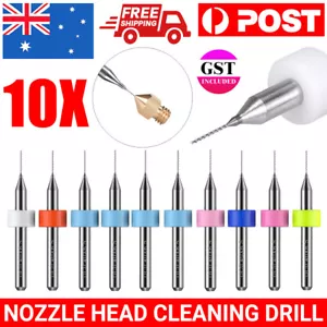 10PCS 0.4mm Nozzle Head Cleaner Cleaning Extruder Tip Drill Bits 3D Printer - Picture 1 of 9