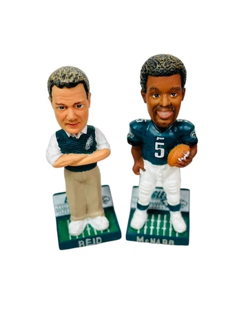ANDY REID & DONOVAN MCNABB PHILADELPHIA EAGLES VINTAGE 2000'S FOREVER BOBBLEHEAD Cover