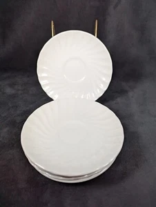 6 piattini Johnson Brothers modello vortice bianco ricambio stoviglie inglesi - Foto 1 di 5