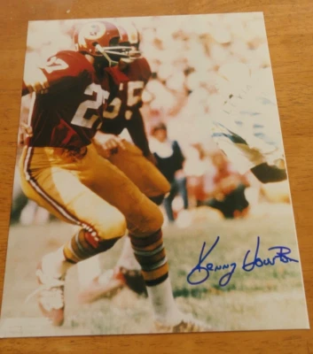 Foto autografada 8x10 do Washington Redskins - Ken Houston - HOF 86 com certificado de autenticidade - Imagem 1 de 3