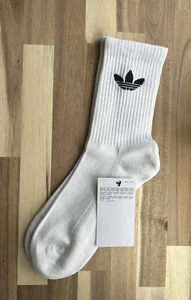 Adidas Original Cushioned Cotton Crew Trainer Socks Large Gift Mens Woman Teen - Picture 1 of 8