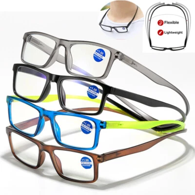 Magnetic Reading Glasses Snap Click Neck Hang Presbyopic Eyeglasses +1.00 ~ 4.00 - image 1 of 4