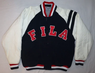 Chaqueta Universitaria FILA BIELLA ITALIA DE COLECCIÓN Talla M DE COLECCIÓN AÑOS 90 DELETREAR Cortavientos Foto 1 de 4